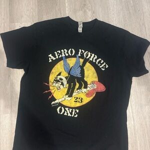 Black Aero Force One Graphic T-Shirt